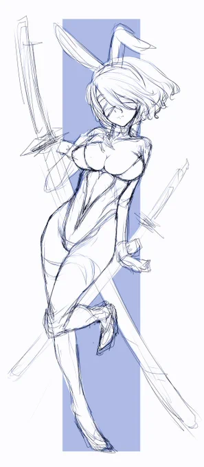 #バニーの日 バニー好きだからもっと描いてたと思うが……