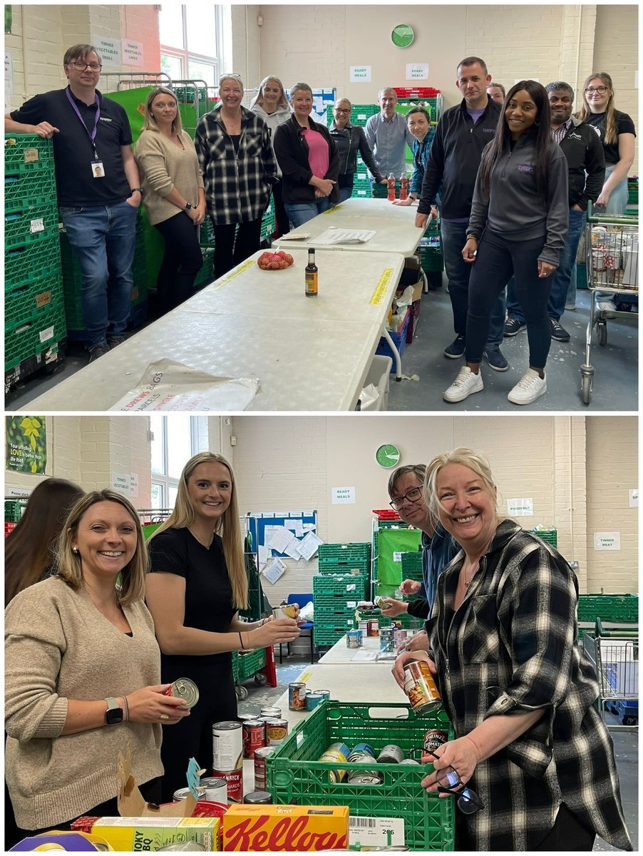 Synopsys's tweet photo. Reading, UK employees took time out to sort and prepare food for distribution at the @readifood food bank. This food bank delivers over 140 emergency food parcels every week to families in need. 🤝 #Synopsys4Good #LifeAtSynopsys https://t.co/fjspHffJ9e