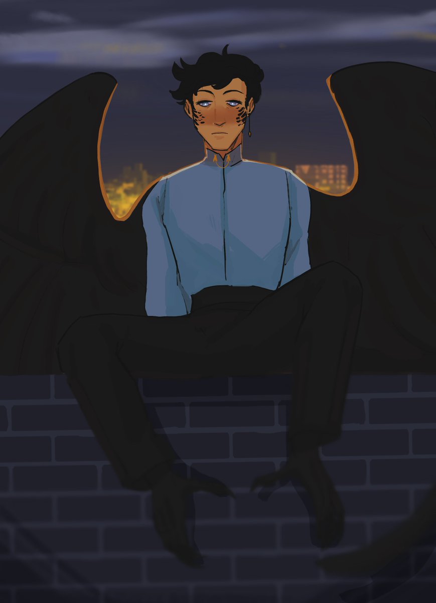 imovdi's tweet photo. Wings! AU https://t.co/wFec3jPRHB