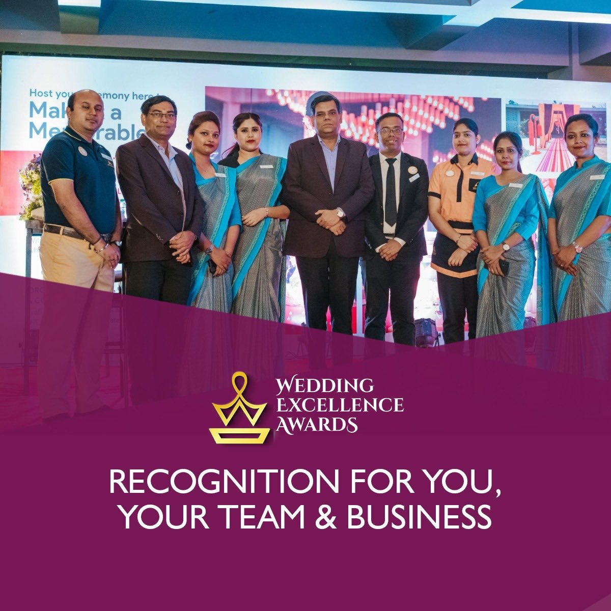 weddingexcaward's tweet image. Team work dream work.

#wea2023 #weddingexcellenceawards