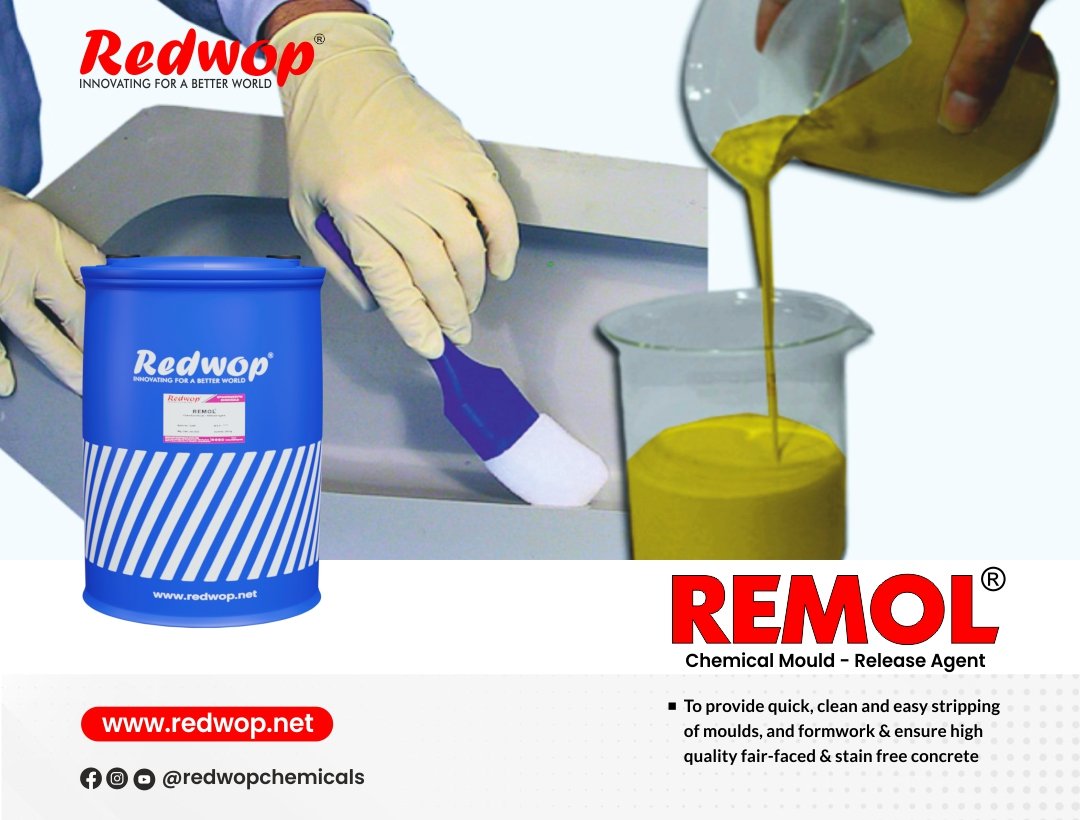 RedwopInfo's tweet photo. REMOL
Chemical Mould-Release Agent
Website: https://t.co/rWrRJ3Z4XU
#redwop #redwopchemicals #redwopchemicalspvtltd #rpartner #constructionchemicals #buildingmaterials #constructionsite #mouldreleaseagent #chemicalrelease #releaseagent #mouldrelease https://t.co/OLpnl4UlEq