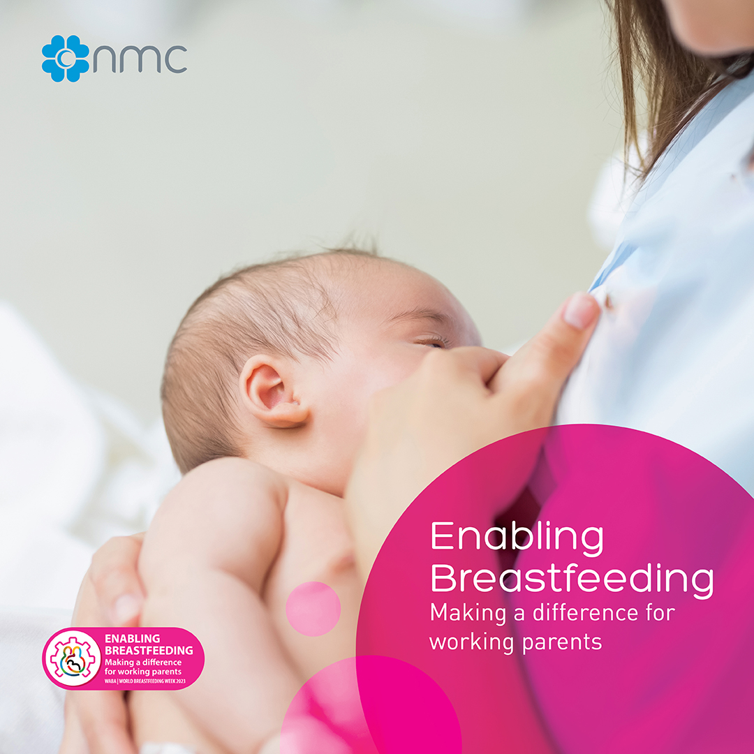 nmchealthcareom's tweet photo. WABA organises World Breastfeeding Week, which aligns with UN SDGs. The theme of the 2023 campaign; Enabling Breastfeeding https://t.co/eokNFAX5O3