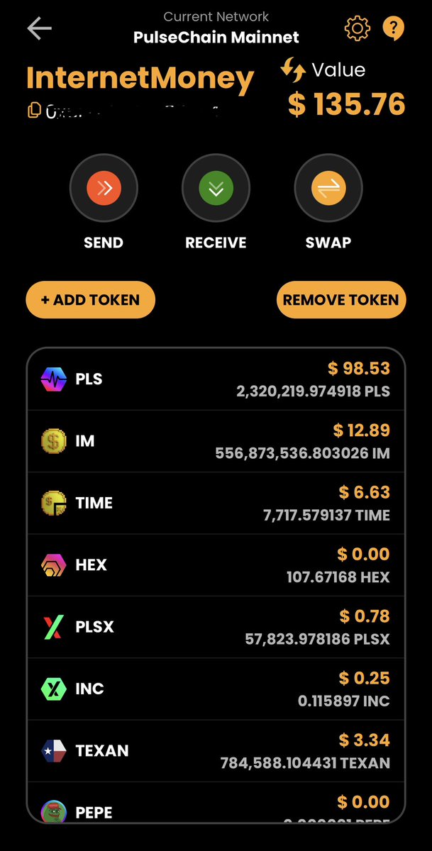 We have just learned that <a href="/metamask/">MetaMask 🦊</a> is also gatekeeping #Hex. Restricting users from swapping hex within their app.

Meanwhile, InternetMoney.io on Android, iOS and Chrome has Hex preloaded on #Ethereum and #PulseChain - with a logo and price tracking 💪

#freedom