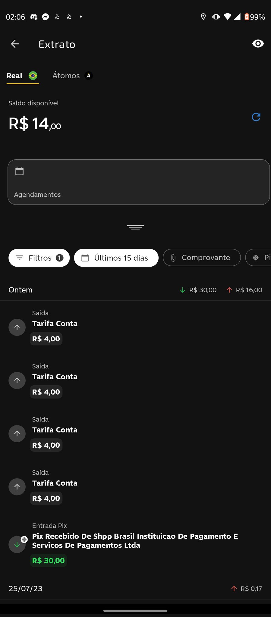 2 pic. Que tarifa é essa? Só criei conta pra receber um jogo de graça que vocês iam dar.. Depois de anos só usei pra receber um pagamento.. E vocês tiram mais da metade do que eu consegui?? Devolve os 16 reais, preciso pra comprar remédio!! 😿😡😡😡😡 @C6Bank https://t.co/CNVxlsjjPP