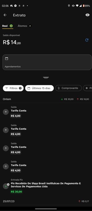 𝒞𝒶𝓉𝓎 ℬ𝓁𝒶𝒸𝓀ℛℴ𝓈ℯ - 2 pic. Que tarifa é essa? Só criei conta pra receber um jogo de graça que vocês iam dar.. Depois de anos só usei pra receber um pagamento.. E vocês tiram mais da metade do que eu consegui?? Devolve os 16 reais, preciso pra comprar remédio!! 😿😡😡😡😡 @C6Bank https://t.co/CNVxlsjjPP