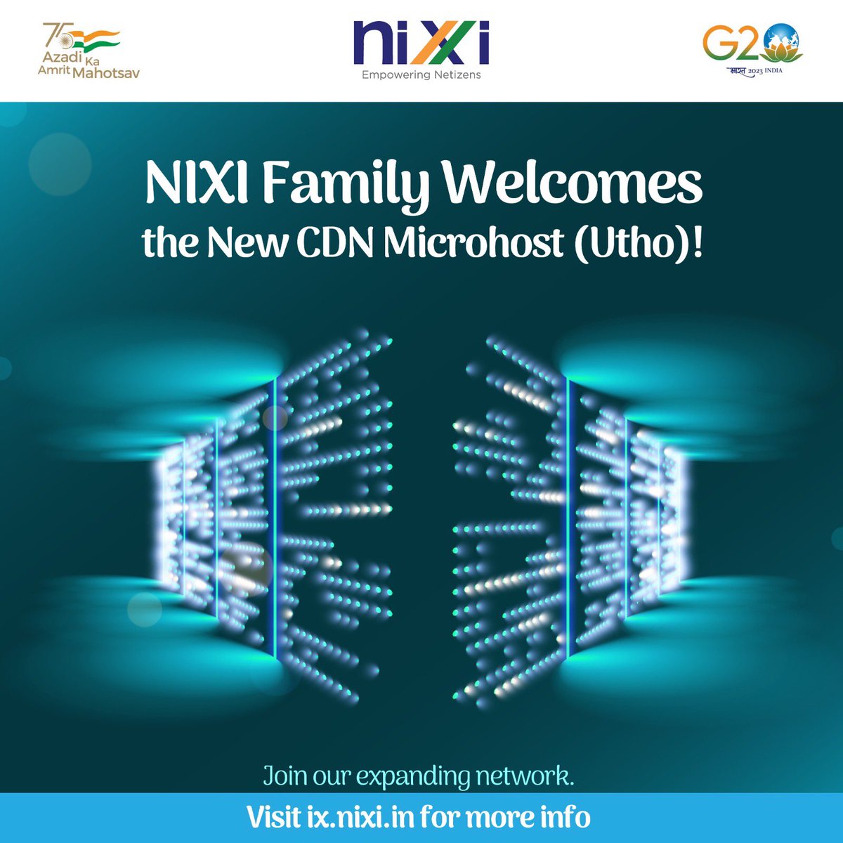 We are excited to announce that Microhost (Utho) has officially been onboarded with #NIXI at the Noida Netmagic Datacenter! This partnership marks a significant milestone in our journey towards providing top-notch services and seamless connectivity to our valued clients.