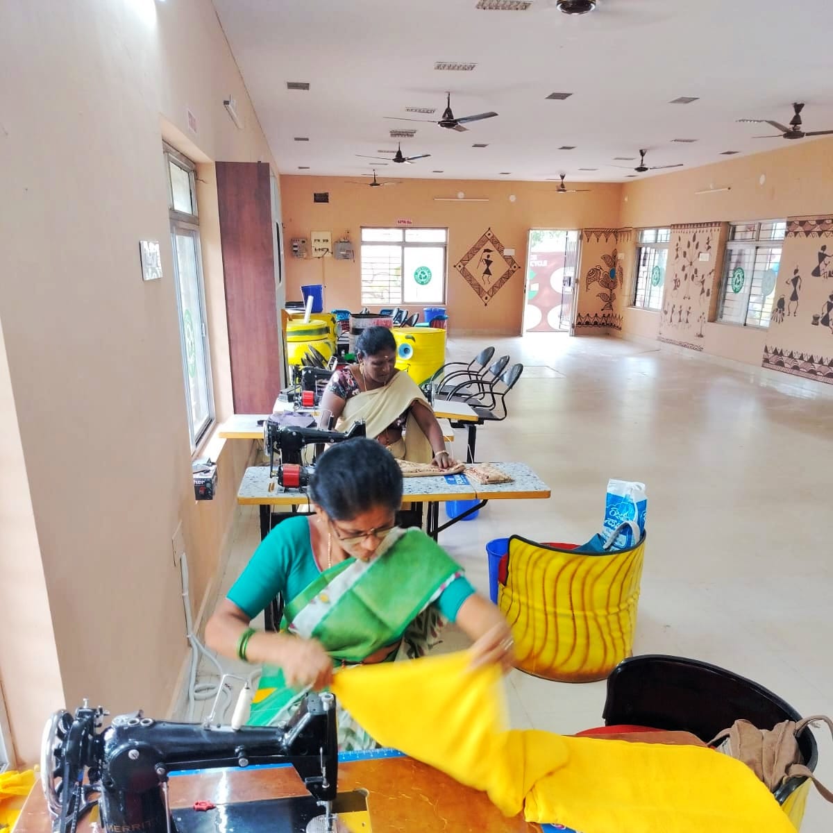 GVMC_VISAKHA's tweet photo. RRR center at Gajuwaka, Zone 6, GVMC. This RRR center specializes in creating cloth bags from the used cloth received  across the city.

#SwachhSurvekshan2023 
#SwachhSurvekshan2023Visakhapatnam 
#VisakhaSwachhSankalpam
#VizagSaysNotoPlastic 
#EcoVizag 
#ISupportEcoVizag 
#RRR4LIFE 
#IndiaVsGarbage 
#ChooseLiFE 
#CitizenFeedback 
@PMOIndia 
@AndhraPradeshCM 
@RoopaMishra77 
@HardeepSPuri 
@Secretary_MoHUA 
@AudimulapSuresh 
@GHVKumariMayor 
@CDMA_Municipal 
@SwachhBharatGov 
@SwachhaAndhra 
@SwachSurvekshan 
@swachhbharat 
@MoHUA_India 
@AmritMahotsav 
@pibvijayawada