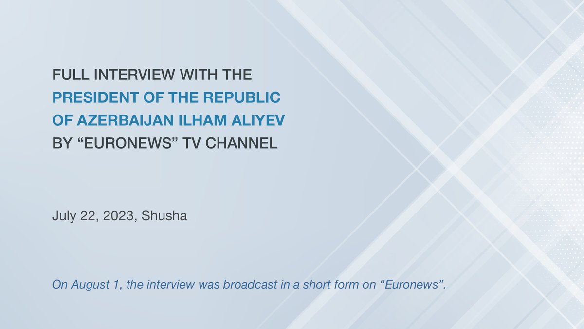 Ilham Aliyev tweet media