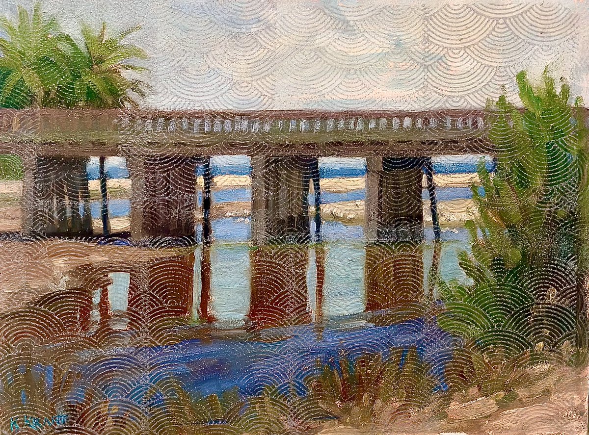 Just finished this beauty , oil painting the bridge in Malibu ca.
#32 day 32 of the 100 paintings in 100 days goal.   
#dropking #pricelessmoneyshots #artnouveau  #dabucrue  #studiogalleries #luxuryartauctions