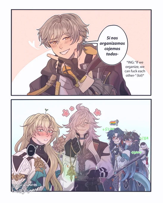 No se gente, desde que empece a jugar Star Rail mi vida de multishipper regreso de nuevo ekisde. (Idea original de: @ fedoragato jej) 

#HonkaiStarRail📷 #スターレイル 
#dancae #jingren #renheng #jingcha 