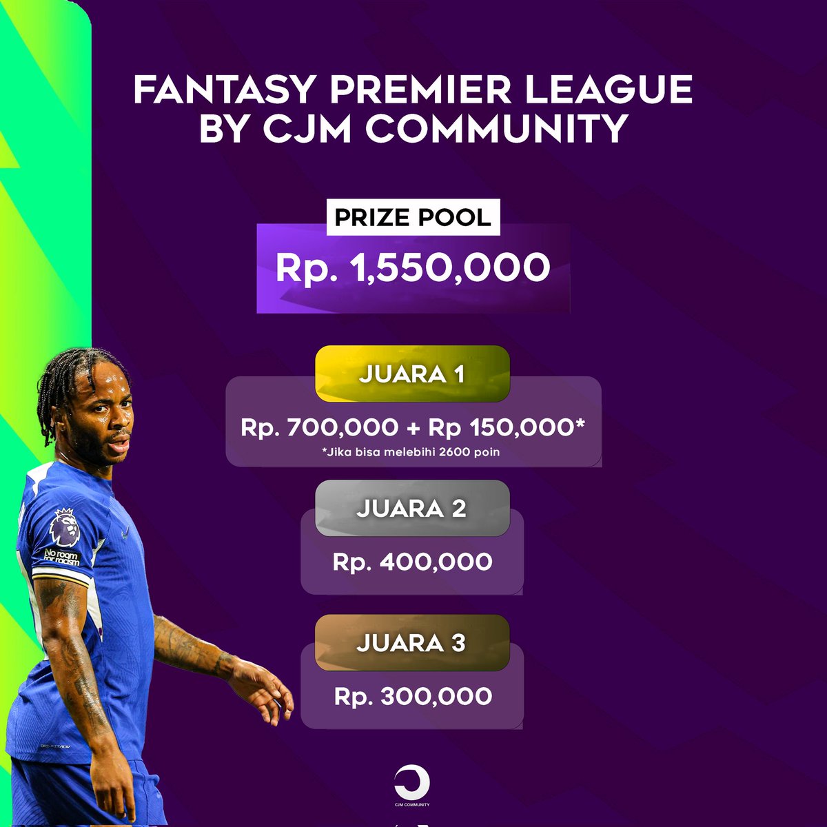 cjmcommunity's tweet photo. Fantasy Premier League by CJM Community 2023-2024

Ikuti syarat dan ketentuan yang berlaku dan bergabunglah secara gratis ke CJM Community League hanya dengan mengisi Google Form yang telah disediakan (https://t.co/mlpE4UO8Sh) atau klik di bio Instagram dan twitter CJM Community. https://t.co/ngRGEspbMB