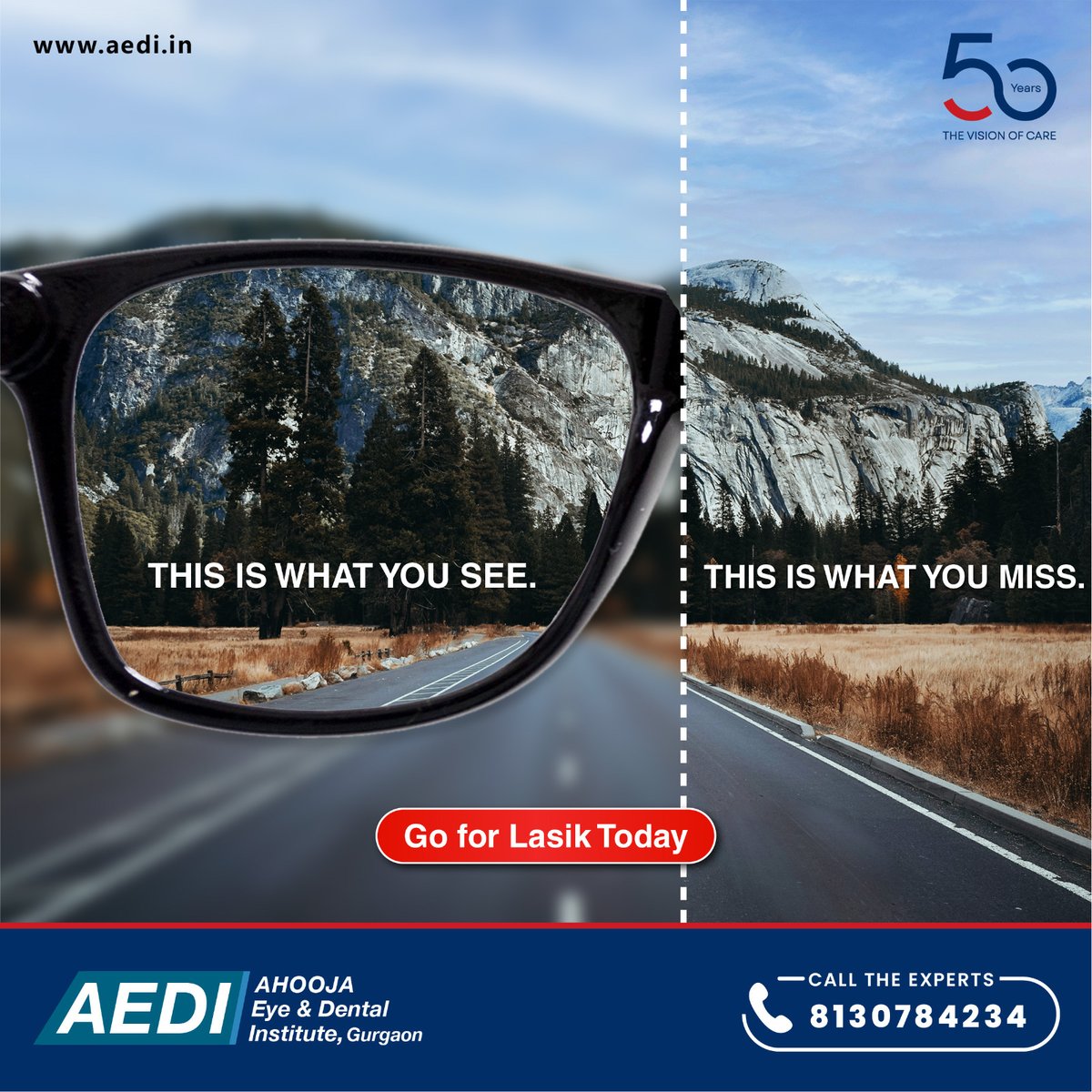AhoojaI's tweet photo. Enjoy the view without a burden on your eyes. Get Contoura Lasik done, it's painless, quick, and reliable with the most advanced technology and trusted experienced doctors. Go specs free today!
#ContouraVision #50yearsofvision #AhoojaEyeCare #AEDI #refractivesurgery #specsremoval https://t.co/fVuPz5xvpG
