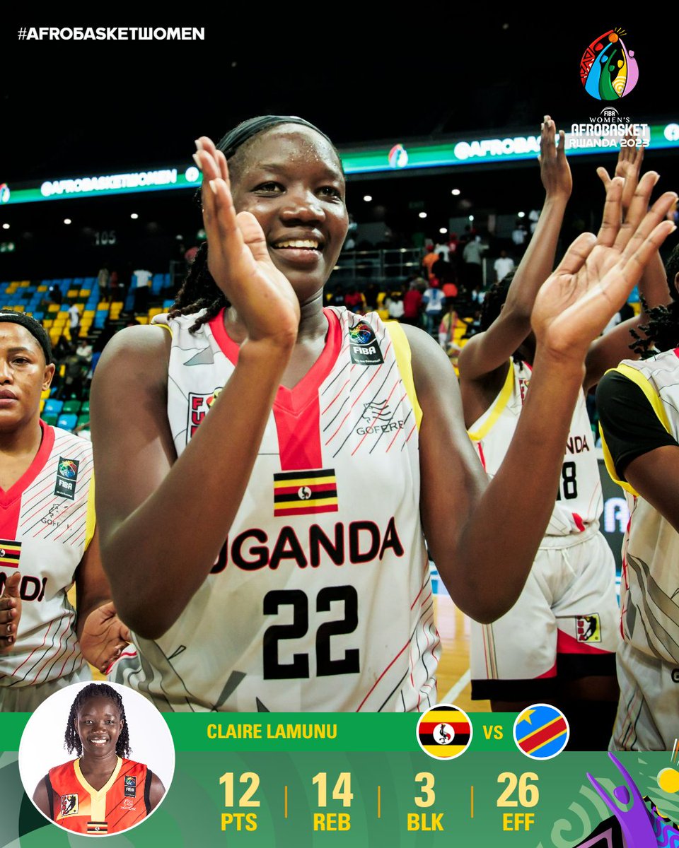 NOGA Sports Personality of the Year - Basketball, Claire Lamunu at the 2023 FIBA Women's AfroBasket Games. Such talent and grace! 
She and the Gazelles are absolutely killing it! If you haven't had chance to, catch up and support the girls!🙌🏿 #GazellesBasketball #AfroBasketWomen