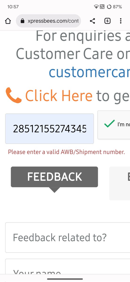 Gokulkarbonn's tweet photo. Hello @XpressBees_IN what will be happening! The problem has not been solved but my awb is invalid!
😡 Please check that. https://t.co/9s9TXzDK7M