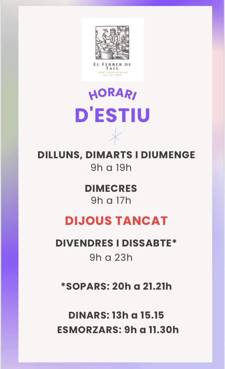 Ja som a l’agost! ‼️