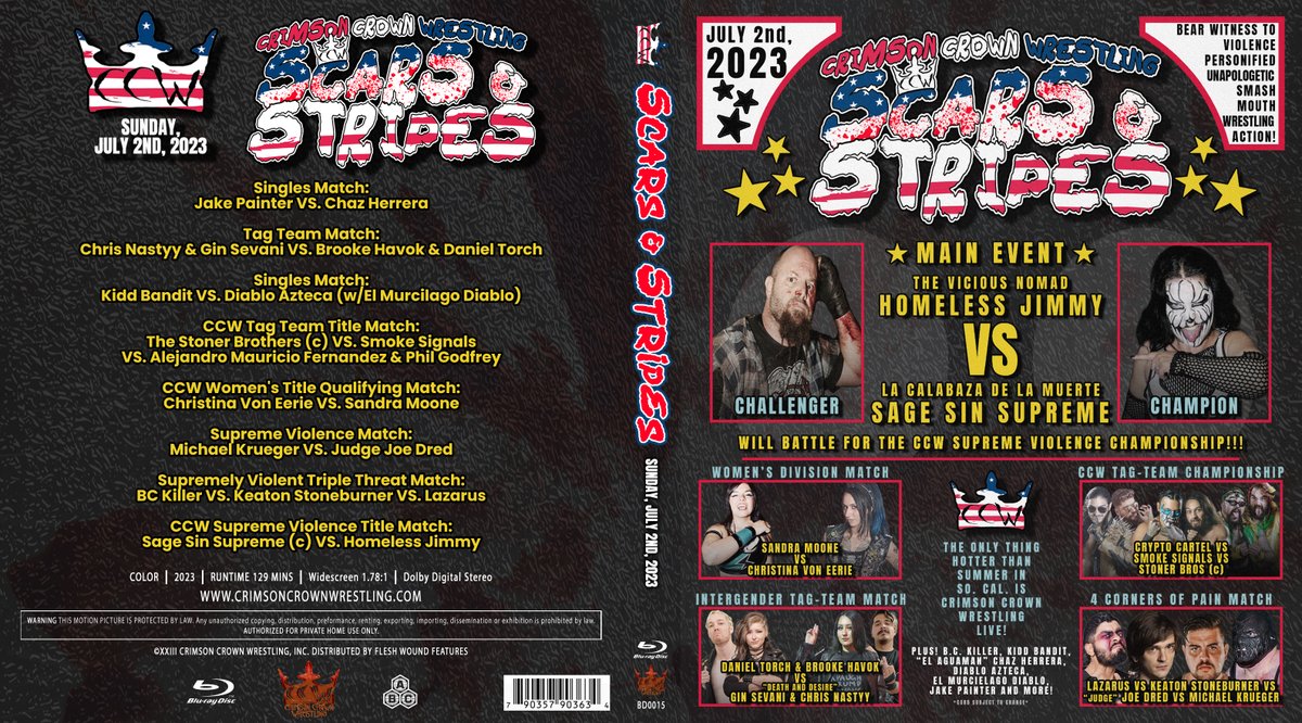 smartmarkvideo's tweet photo. #NewOnSMV
Releases from
@h2oWrestling & @CrimsonCrownCCW
#PhysicalMedia #SmartMarkVideo #IndependentWrestling #DeathmatchWrestling
https://t.co/sPXp58JVxS https://t.co/8zo8ac11FY