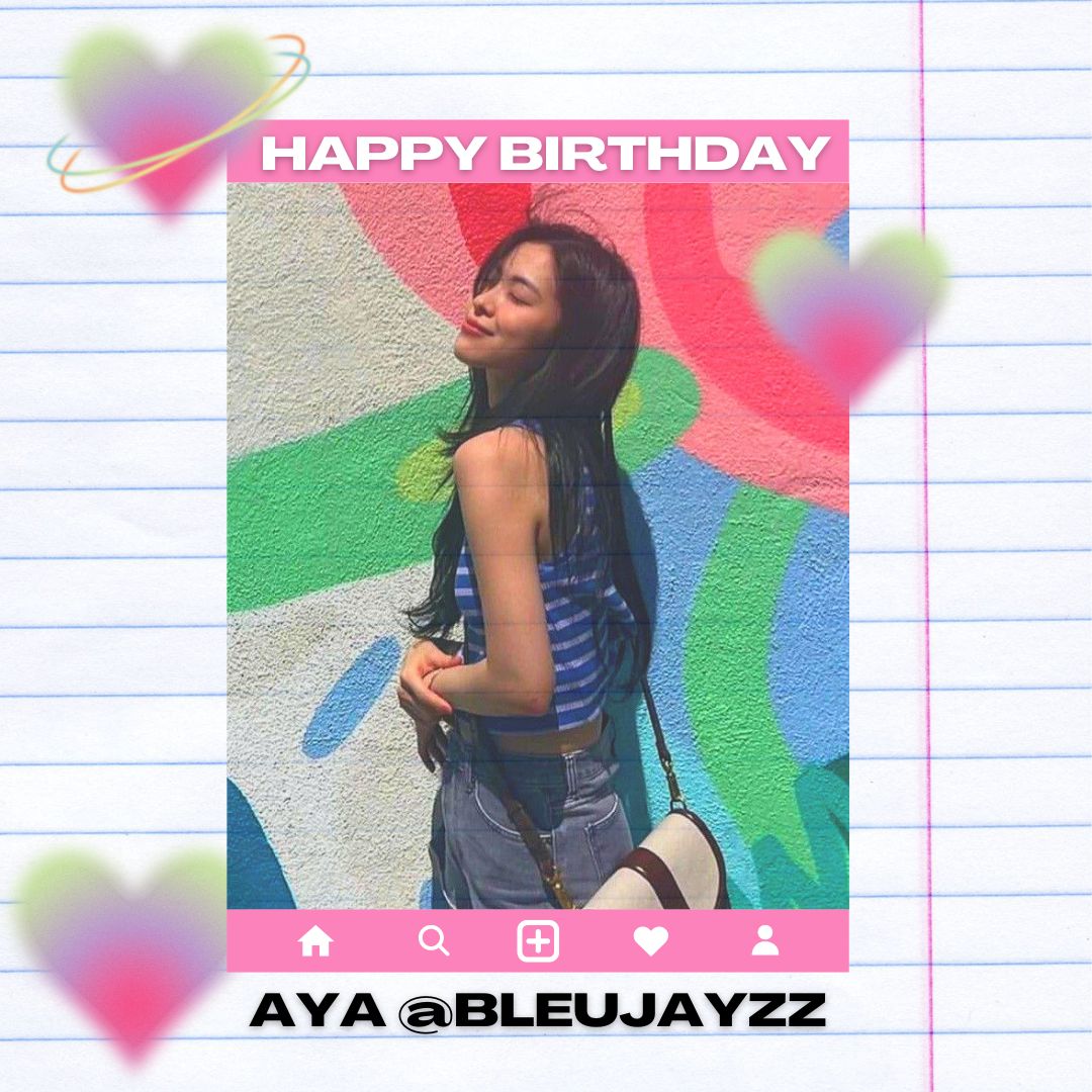 happy birthday aya @bleujayzz ! have a wonderful day filled with happiness and love. more birthdays to come 🎂

love, admin rhys