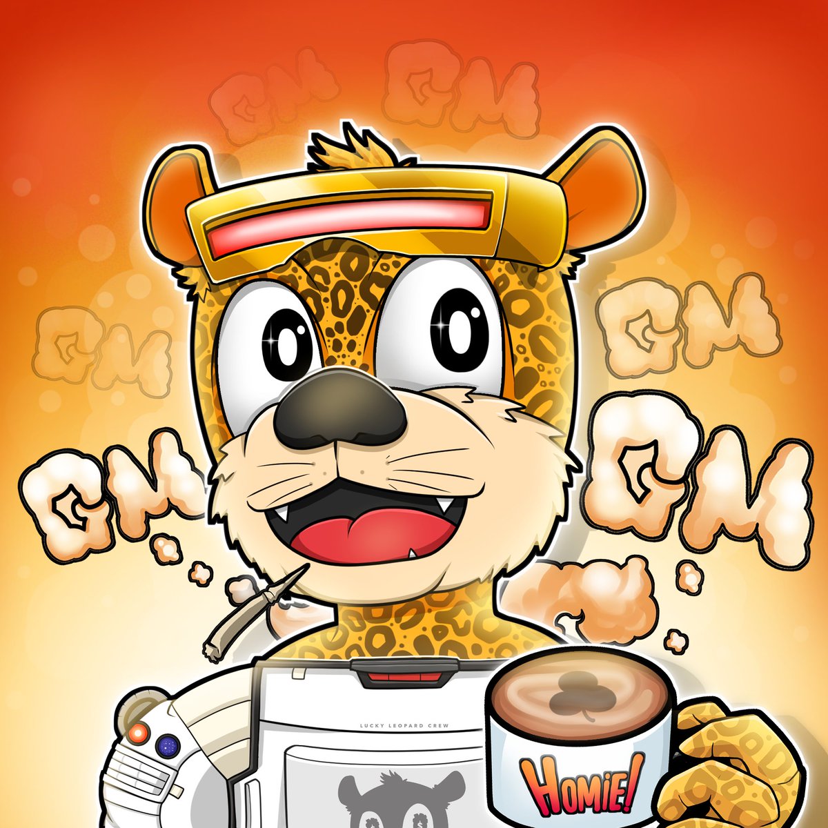 GM  @LeopardCrew !!☀️☕️
Get some Coffee , Hav a great day 💪💪

LLC Collection on Opensea👇👇opensea.io/collection/luc…

 #LuckyLeopard #LuckyLeopards #LLC #MINTINGNOW #opensea #OpenSeaNFT #EliteGang
#GM