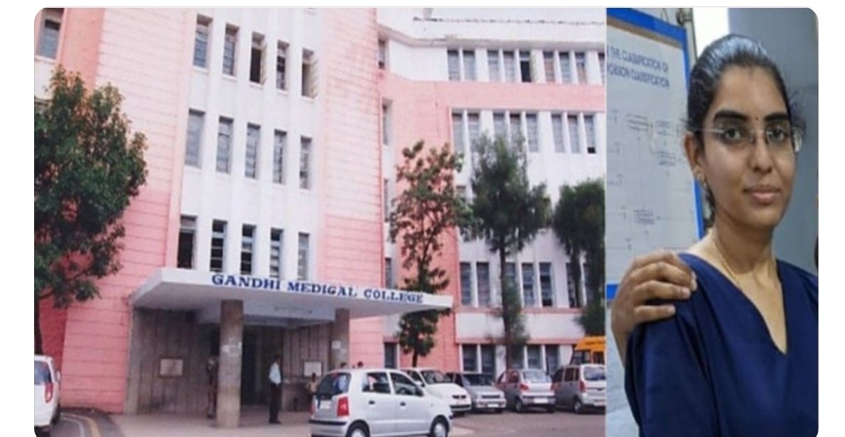 Indian__doctor's tweet photo. Two Suicides Within 7 month in Gandhi medical college #Bhopal 
 🔹Dr Akanksha Maheshwari  
(Pedia)
 🔹Dr Saraswathi 
(Gyne)
Both wrote in suicide letter regarding toxicity ,Hectic 36-40 hr continuous duty without food/sleep!

No any action by Dean yet now!
#justiceforDrSaraswathi https://t.co/BGGqF9xMvP