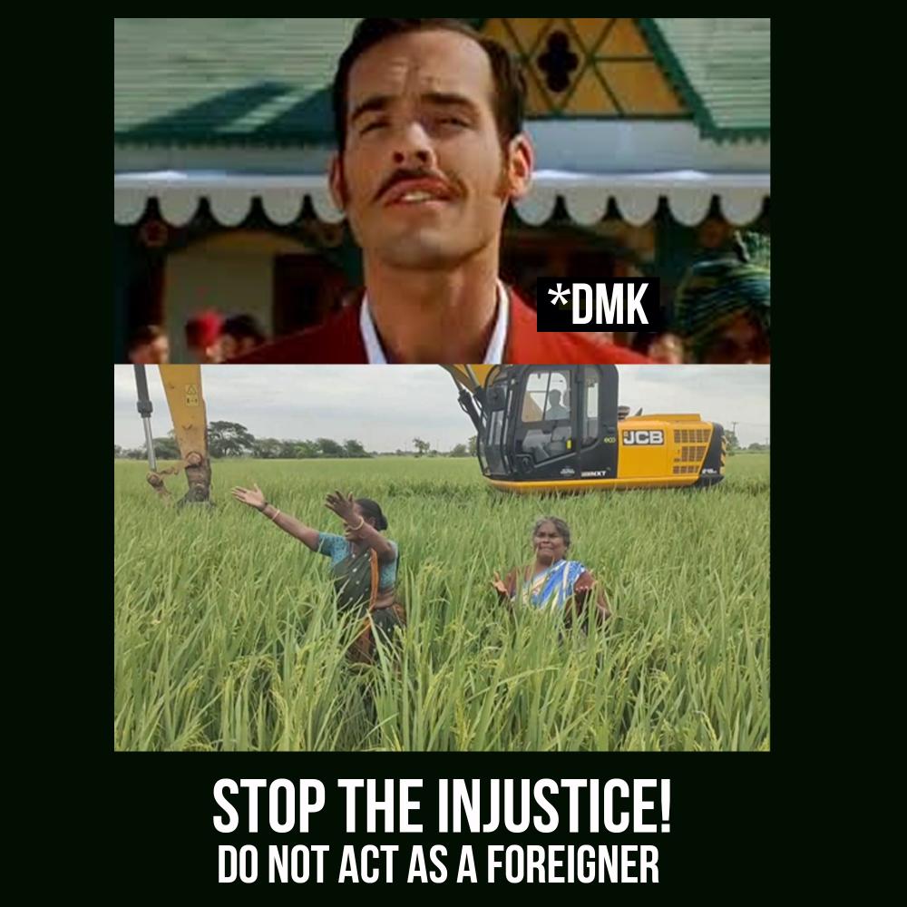 JAIsalemsouth's tweet photo. 😡 Outrageous! The DMK government's lack of respect for public sentiment is shocking. Prioritize farmers and the environment, not the NLC! 

#விவசாயிகளின்விரோதிதிமுக  
#DMKAgainstFarmers https://t.co/nL1EAwsTj6