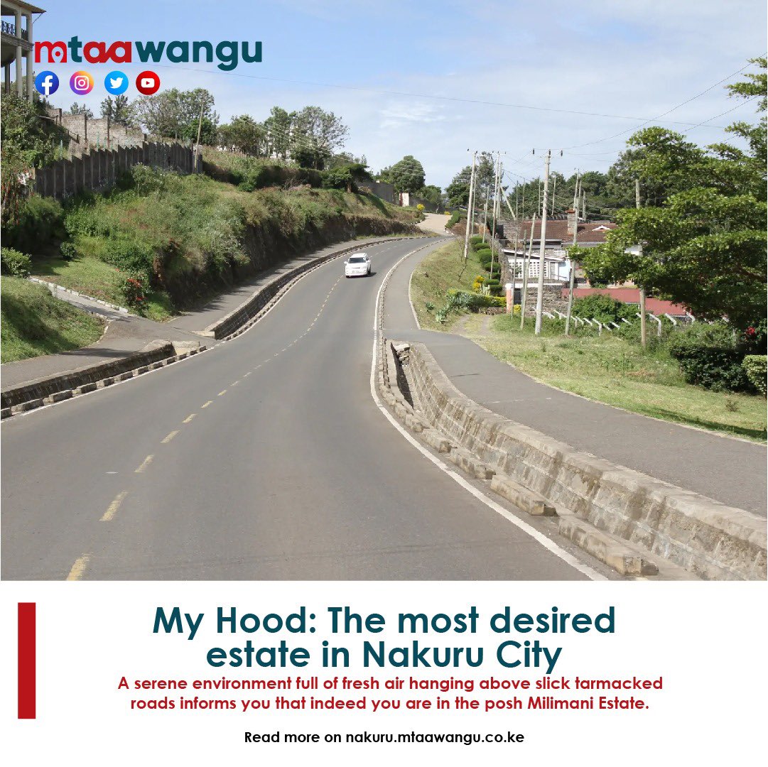 MtaaWangu's tweet photo. My Hood: The most desired estate in Nakuru City.
https://t.co/8xFVNVYA9r

#Nakuru #NakuruYetu https://t.co/3OTOz77qQL