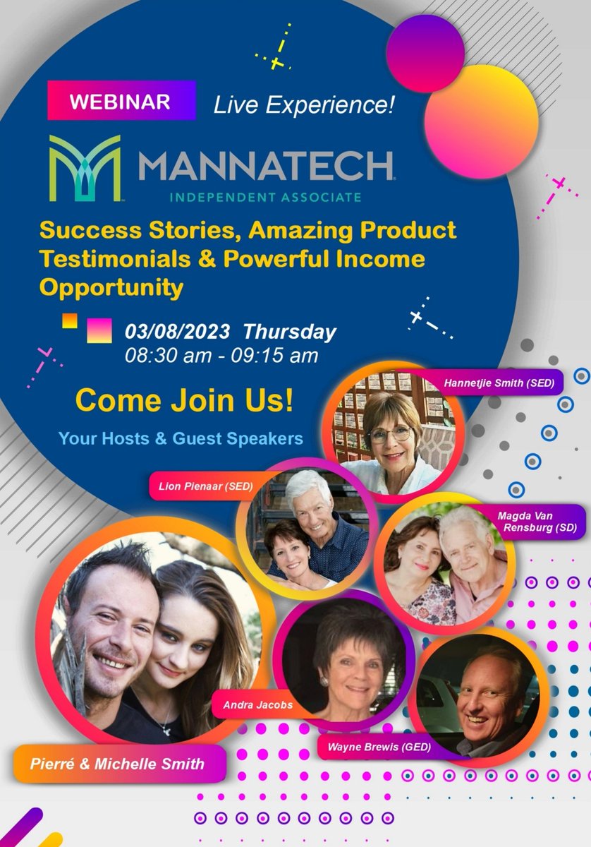 AssociateSmith's tweet image. Hi there,

Pierre &amp;amp; Michelle Smith are invited to a Zoom meeting.
When: Aug 3, 2023 08:30 AM Harare, Pretoria

Register in advance for this meeting:
us06web.zoom.us/meeting/regist…

After registering, you will receive a confirmation email containing information about joining the meeting.