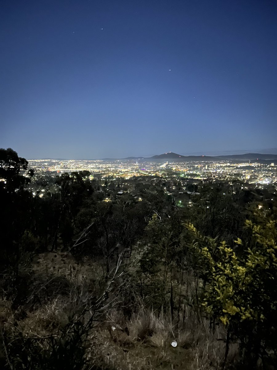 Another training walk last night, this time around #canberra
