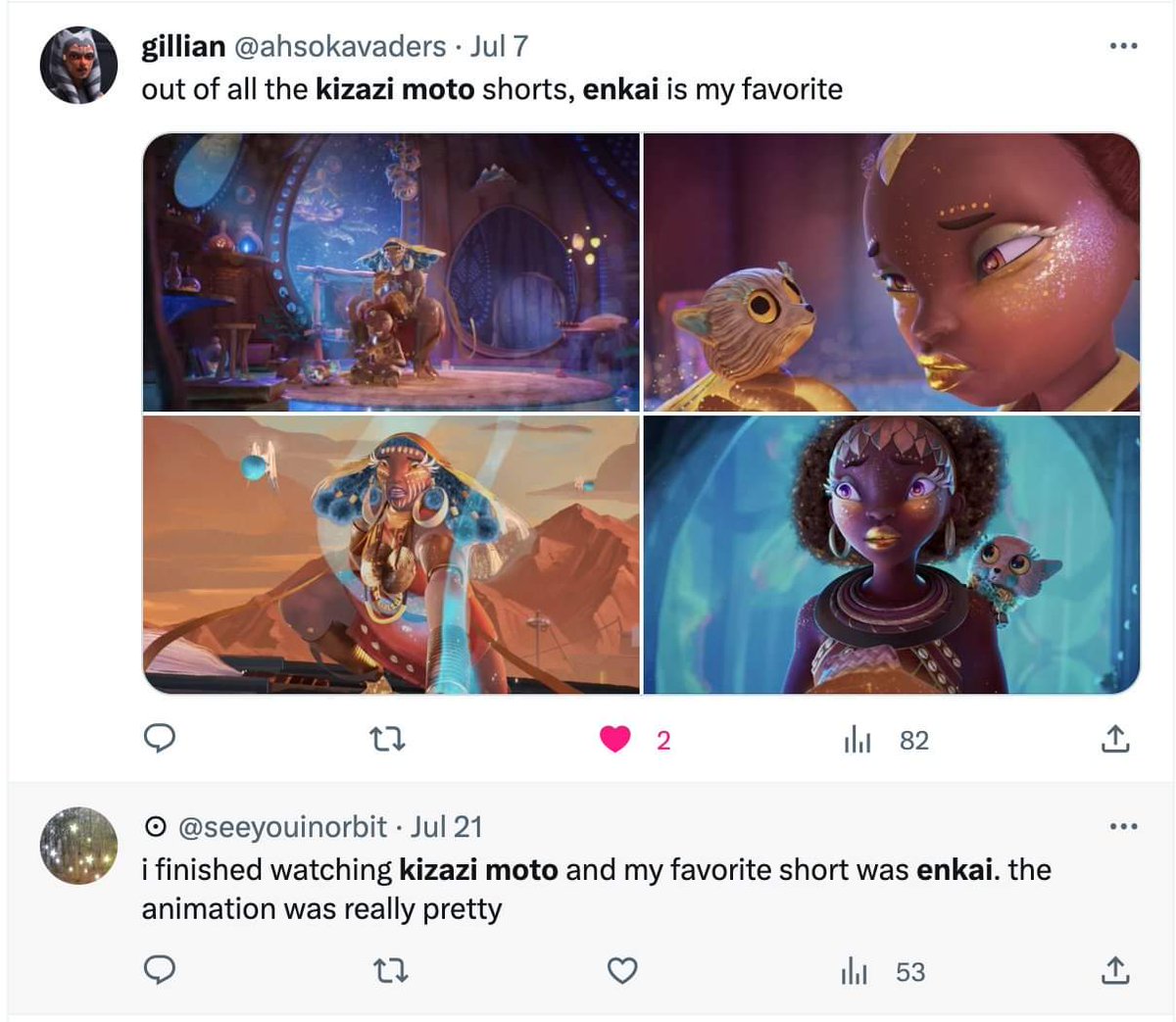 Disney's KIZAZI MOTO has ten animated shorts and it's GREAT to hear that ENKAI is becoming the audience's favourite!💯 How sweet I was so privileged to voice ENKAI, the lead character🙏 Good Morning🌞 #Enkai #Kizazimoto #GenerationFire #Animation #Voice #VoiceActing #Disney