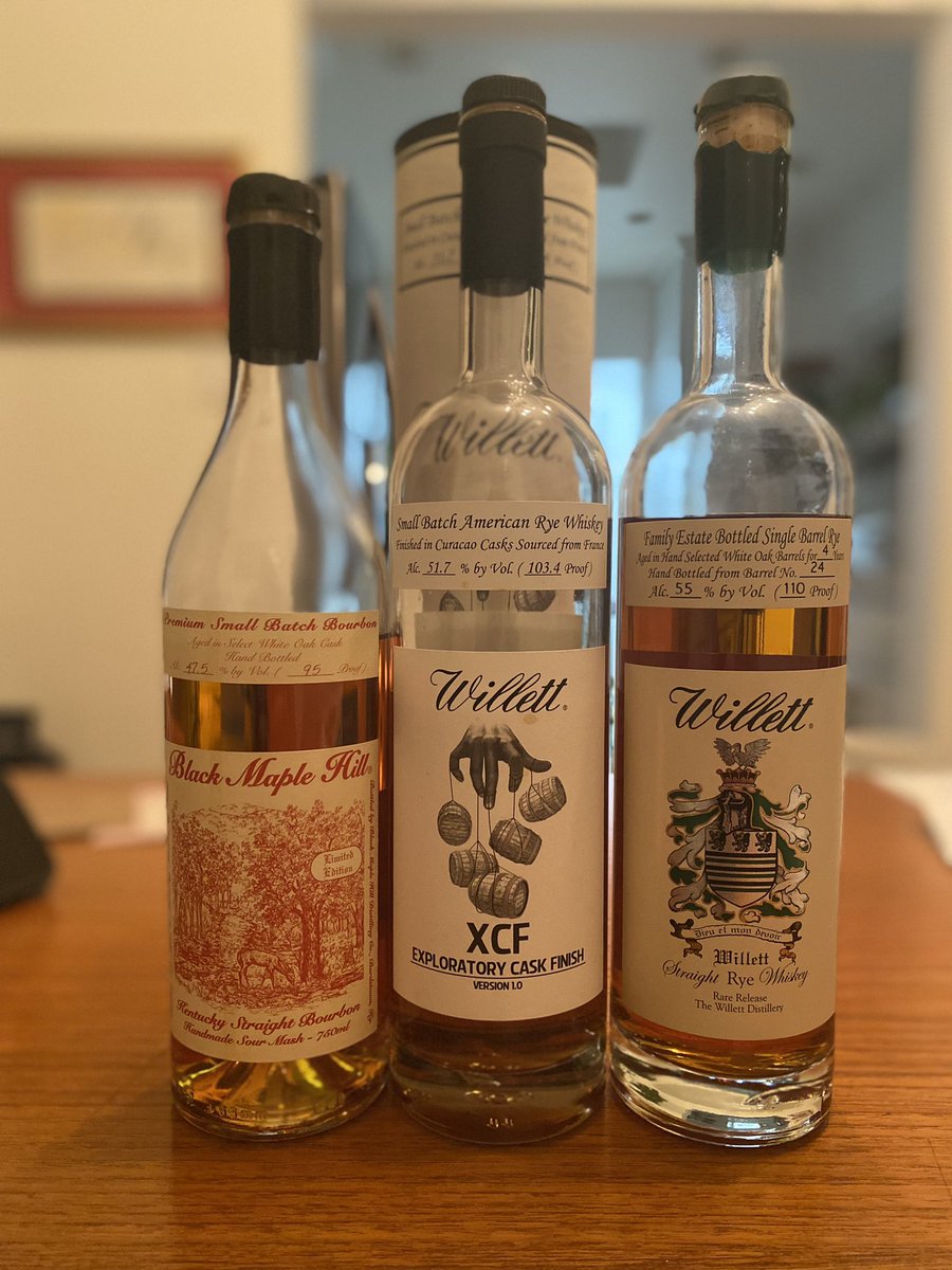 Stopped by whiskey locker this afternoon and grabbed some open bottles.  
Nose: WFE, BMH, XCF
Palate: BMH, XCF, WFE
Finish: BMH, WFE, XCF
Winner: BMH