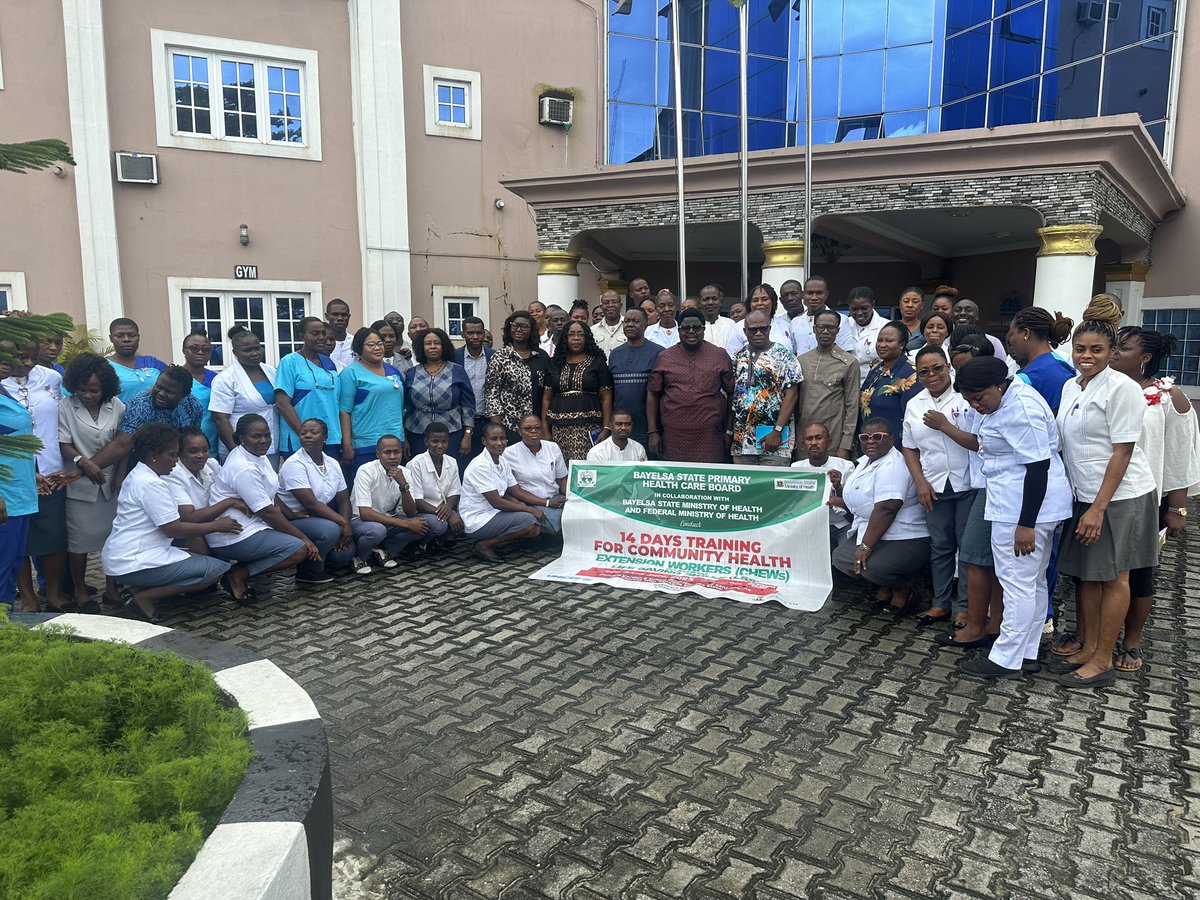pterigoid's tweet image. Another 50 CHEWS are being trained on EmONC skill to improve skill birth attendant in Bayelsa increasing the number to 200 under the Gavi PHC MOU a critical mass to help end preventive maternal and child death. Kudos @UNICEF_Nigeria @gavi @BayelsaStateGov @Fmohnigeria @FCDOGovUK