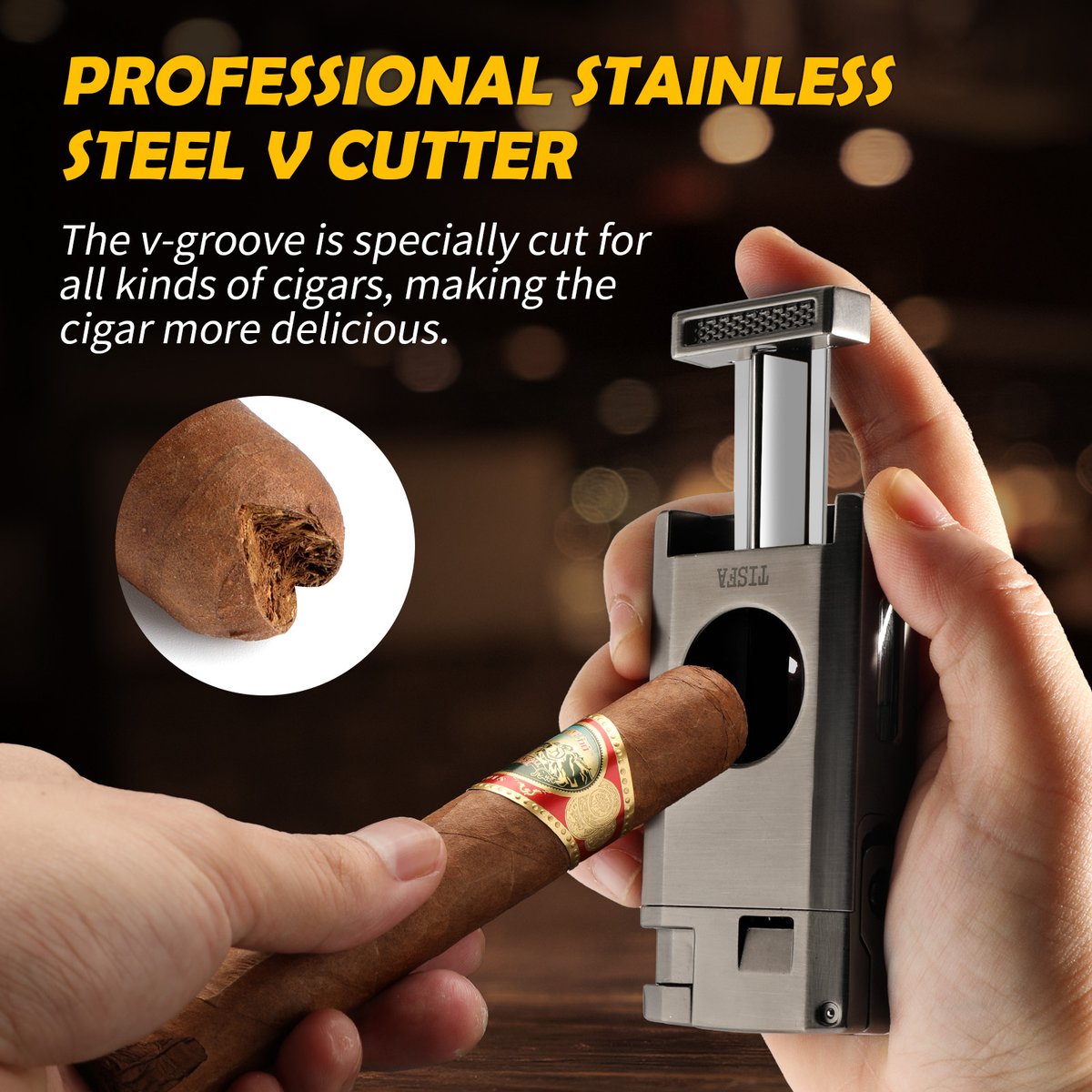★ New Dual Flame Torch Lighter with Cigar V Cutter and Punch ★

☆ Not only V-cut but also Punch-cut ☆

#cigarlighter #cigaraccessories #xifeilighter #xifeicigaraccessory #cigar #cigars #cigarsociety #cigarsmoker #cigarlife #cigarlifestyle #cigarlovers  #wholesale #retail