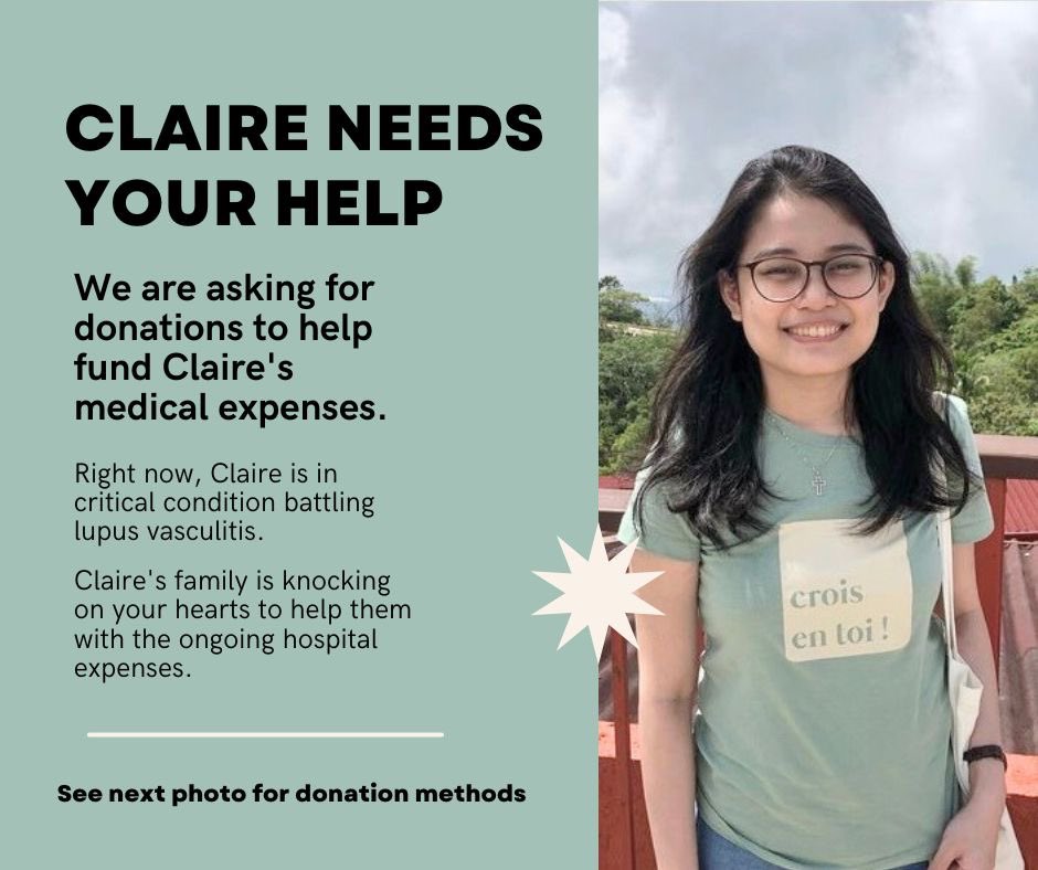 ex_str8's tweet photo. Claire is in critical condition after being diagnosed with lupus vasculitis. This situation has been really tough on her family, emotionally and financially, and they would really appreciate any help in these trying times.

You can donate using these QR codes 👇 https://t.co/BtSp4oIVEu