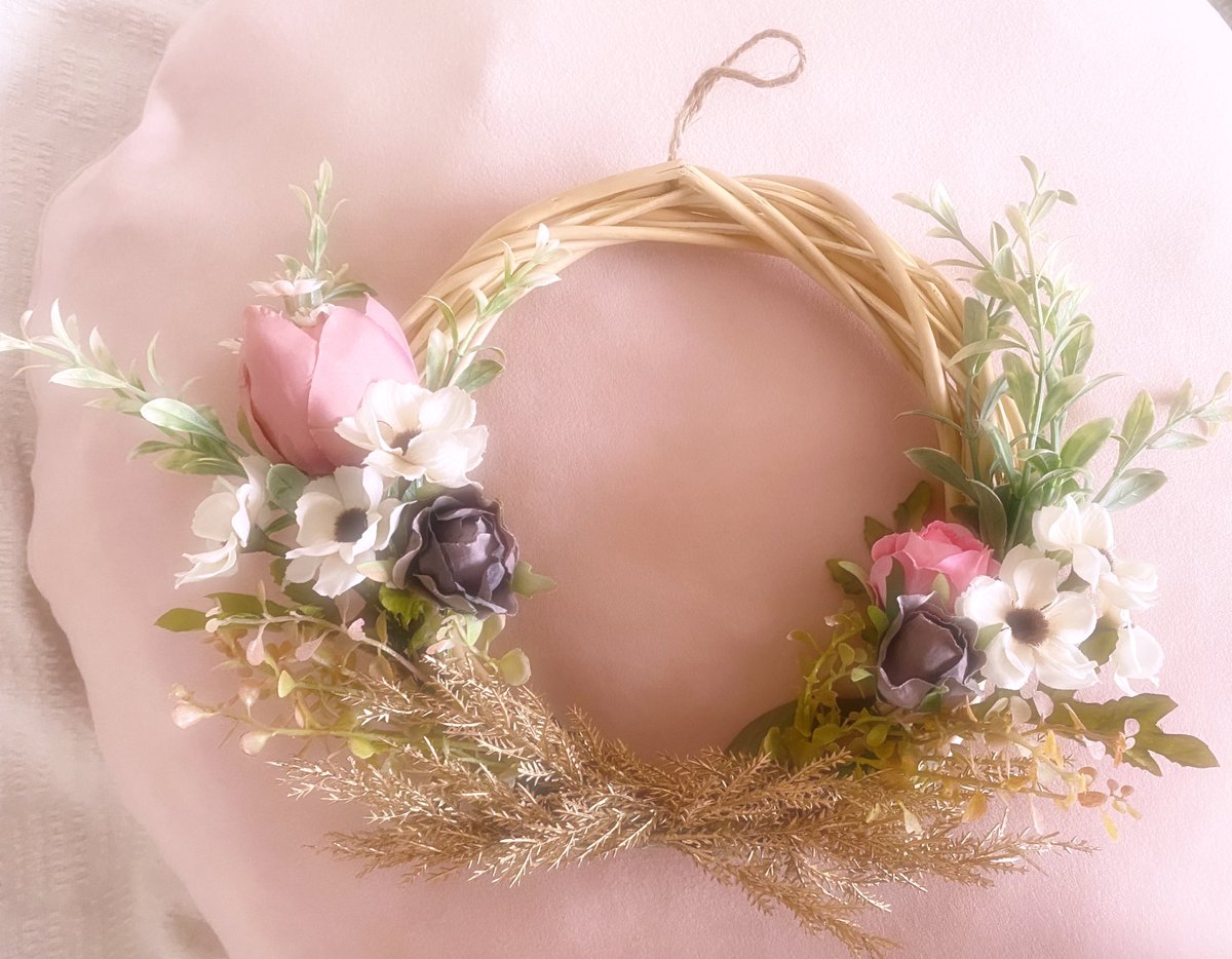 Sanationao's tweet photo. 最近の作品✨No.3

注文：仲良し夫婦へのプレゼント

#造花のリース
#ハンドメイド
#プレゼント https://t.co/yIohivoYRB