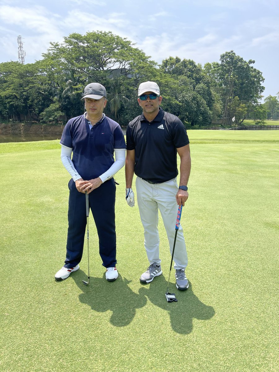 raz999bd's tweet photo. Had a great time with Rabeed Imam. At savar golf course https://t.co/9iNBuhPzsu