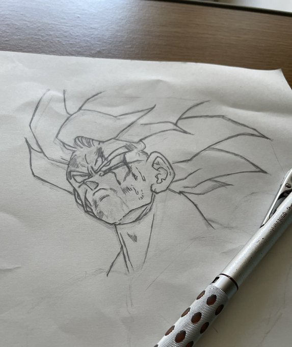 病室は暇だから初期スパ描いてる😇
#模写 