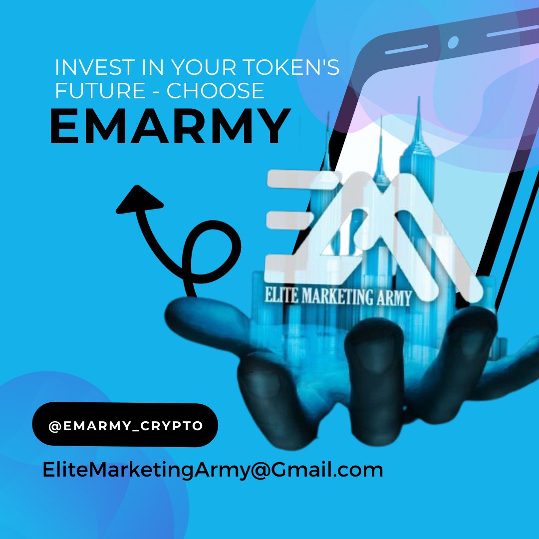 SOHYLA_BTC's tweet photo. @oak_luna Discover the art of crypto promotion with the guidance of Elite Marketing Army's experts.

#EliteMarketingArmy

 @EMARMY_CRYPTO 

 ELITEMARKETINGARMY@GMAIL.COM

 #CryptoCommunity #BSC #revolution https://t.co/7BNhmzo3C8