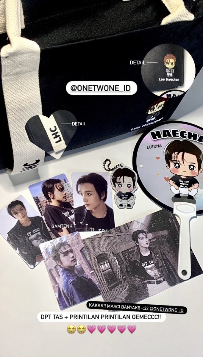 🐻 GIVEAWAY TIME 🐻

Karena kemarin harinya haechan, doi ngevlog plus challenge lagu betcha nya baekhyun 🥺🫶🏻

Aku mau giveaway “Haechan Bag” detailsnya seperti di foto yah.

Syarat :
- RT n likes tweet ini
- Follow <a href="/onetwone_id/">𝐛𝐲 𝟏𝟐𝟏 🇮🇩</a> 

End hari sabtu jam 07:00 PM, goodluck!