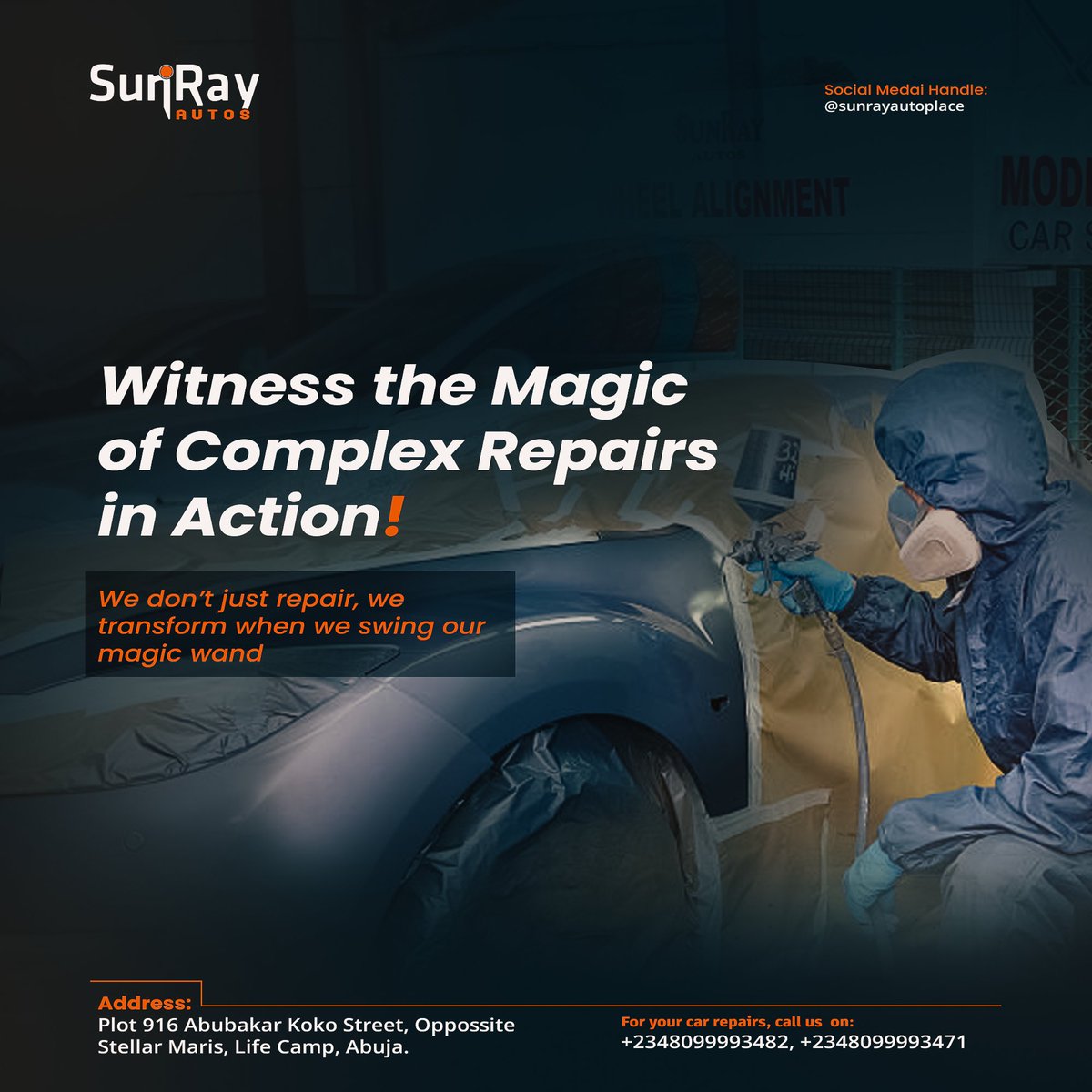 SunRayAutos's tweet image. Behind the Scenes: Witness the Magic of Complex Repairs in Action!
🎬 Lights, camera, ACTION! 

Get ready for an exclusive behind-the-scenes look at the wizardry that happens in our repair shop.  

#BehindTheScenes #RepairWizardry #SunRayAuto