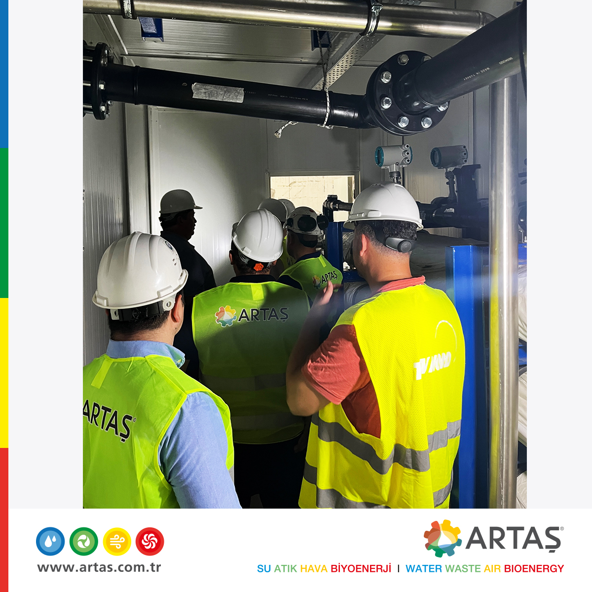 ArtasEndustri's tweet photo. Artaş Atölye'de Almanya'dan misafirlerimiz vardı.
 Üretimini gerçekleştirdiğimiz üniteler müşterimizin yetkilileri tarafından incelendi.   Bu keyifli ziyaret için teşekkür ederiz!  

#ÇevreİçinTutku #Sürdürülebilirlik  #AtıksuArıtma #wastewater #sustainability #ArtaşAtölye https://t.co/X7RQXy4mOC