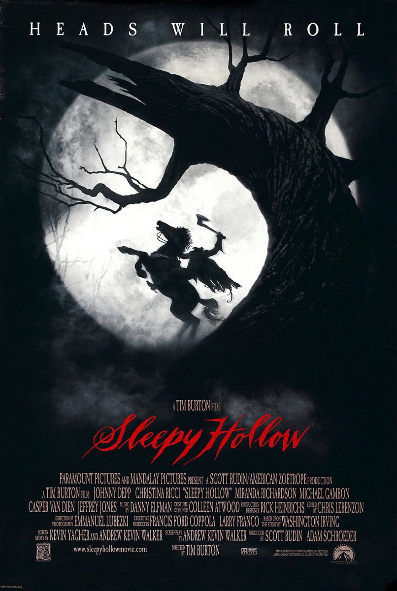 AlexThebaudeau's tweet photo. Demain jeudi 03/08 à 20h à l'@UGCcinemas Atlantis de Nantes, pour la prog UGC Culte, je présente Sleepy Hollow, véritable bijou gothique et dernier très bon film de Tim Burton, en date.
Oui, ça balance, mais l'affiche l'annonçait : "des têtes vont tomber" ! https://t.co/TYlS6WqSFd