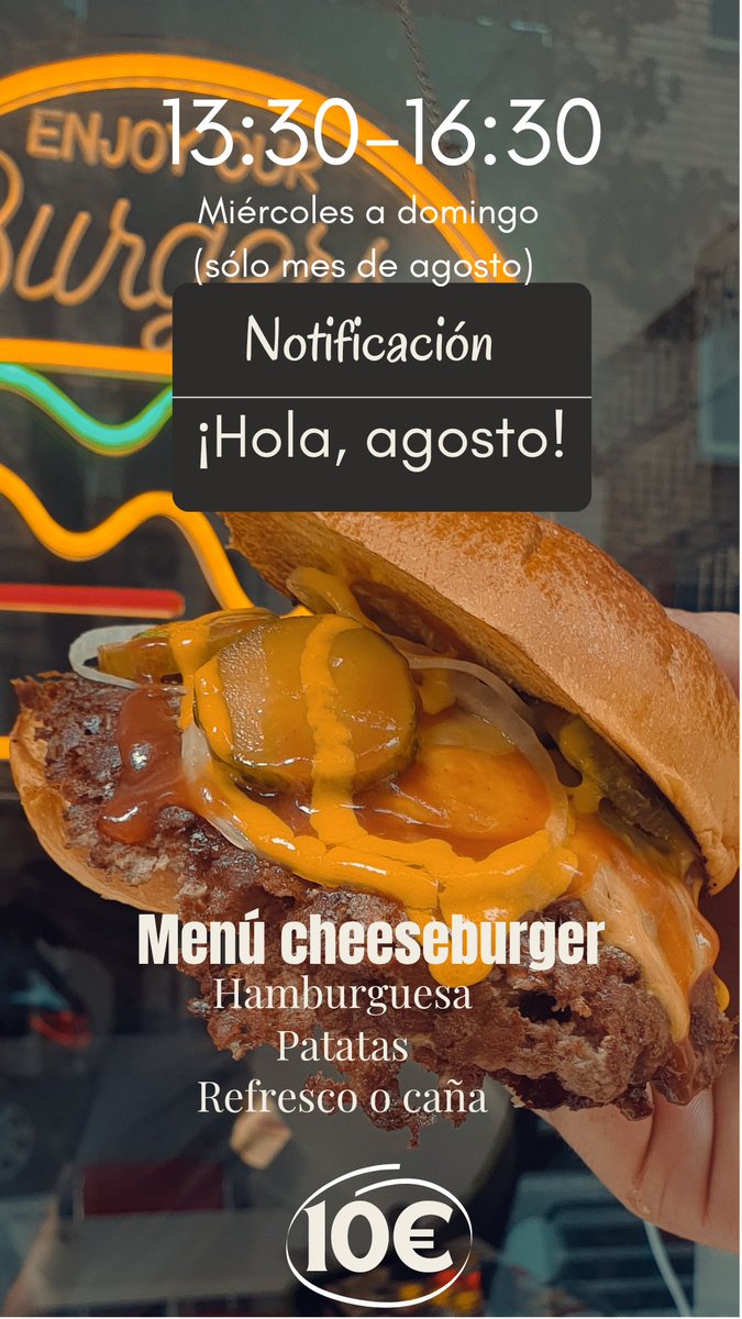 cometerrores's tweet image. Sólo este mes💥🍔🍟🍺