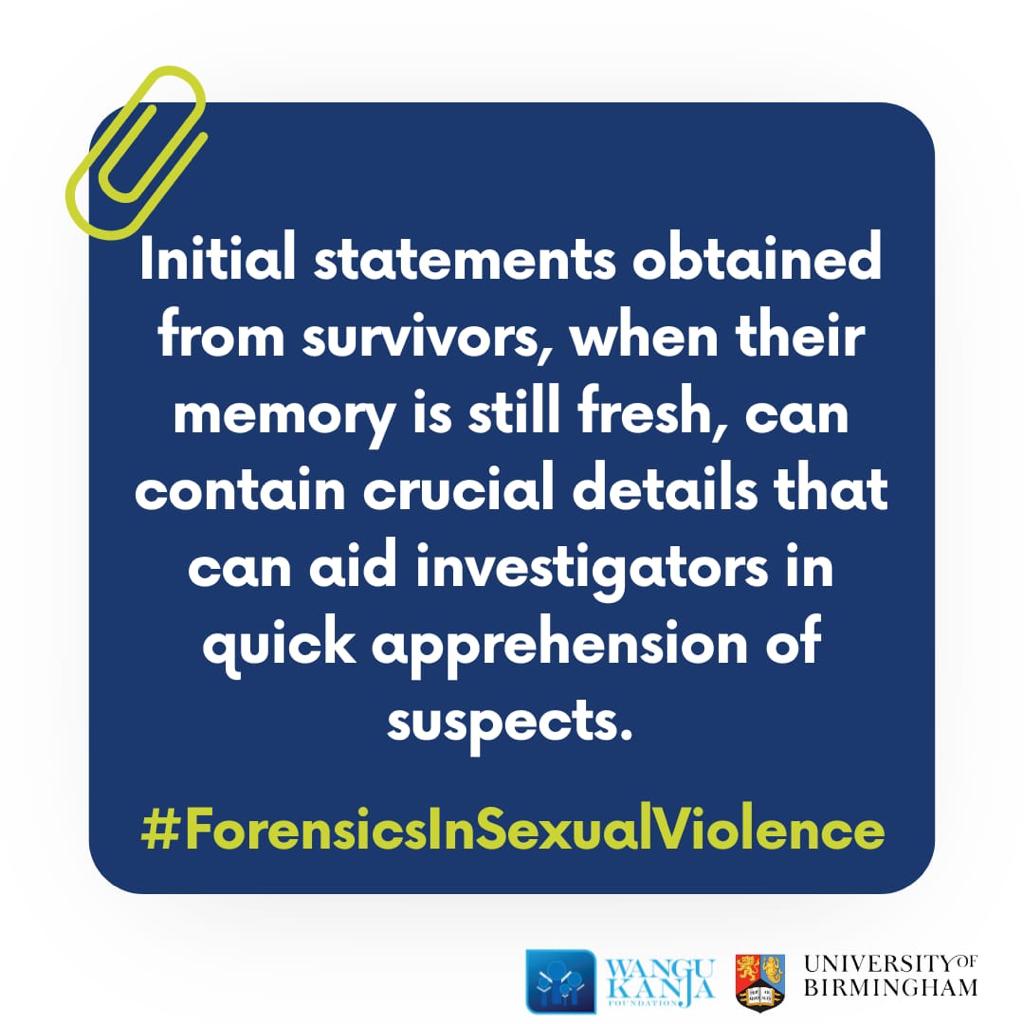 Kimaani's tweet photo. Context matters in sexual violence cases. Legal framework and survivor's ability to identify the perpetrator shape the investigative strategy and evidence standards needed for prosecution. #ForensicsInSexualViolence https://t.co/XCOnV8FXR0