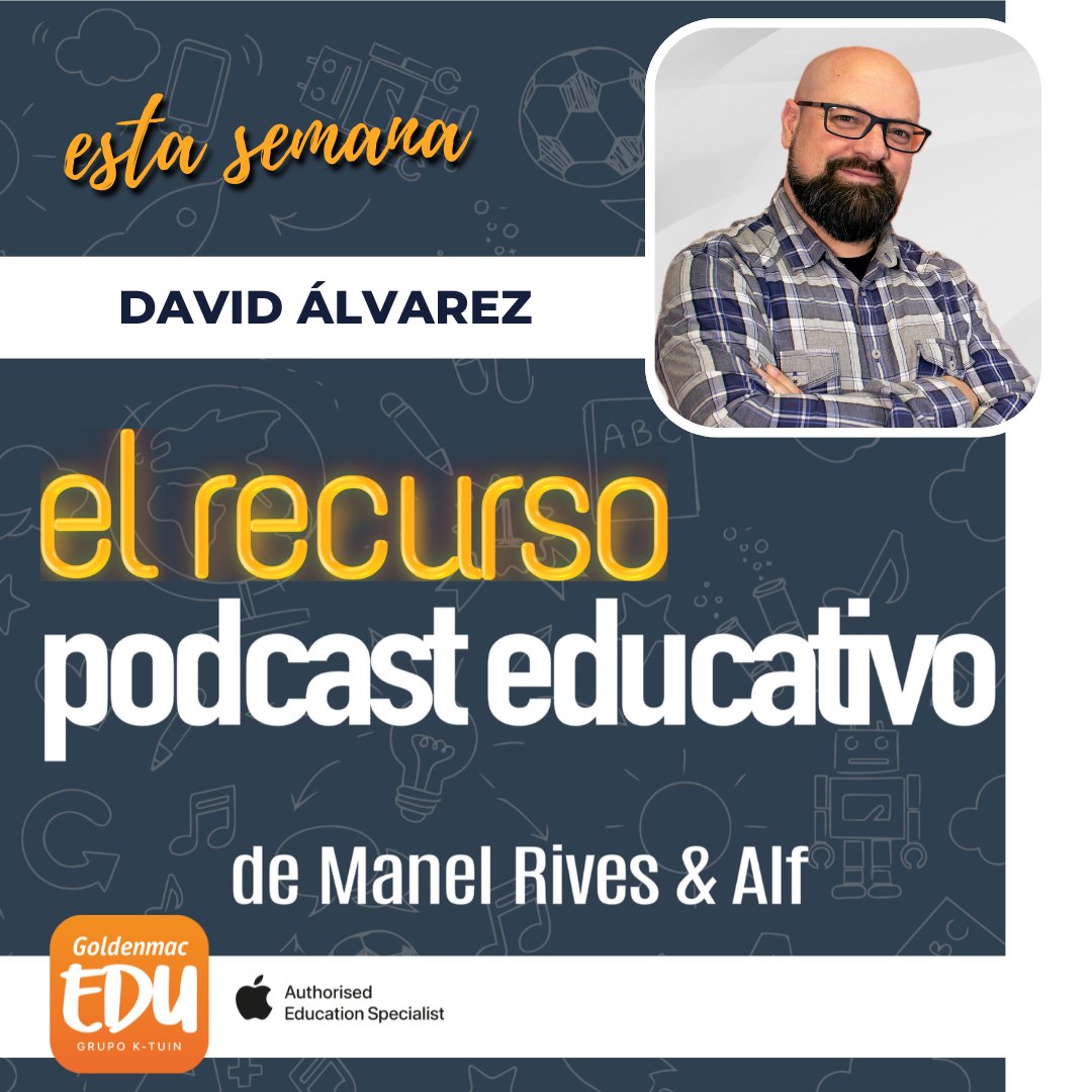 En este episodio con @manelrives y @alfdefaqmac de <a href="/faqmac/">faq-mac</a> gracias a @goldenmacEDU  está <a href="/balhisay/">David Álvarez</a> de @conecta13 para tratar el tema del ”Plan digital”  en los centros educativos
#educaciondigital
Escúchalo en buff.ly/3AiXE6K o en plataforma de podcasts favorita
