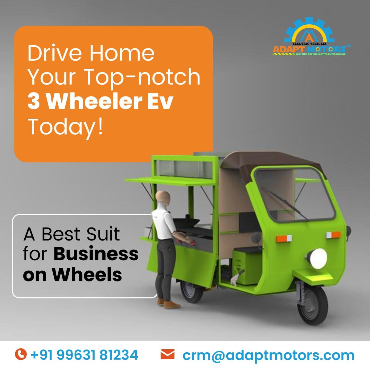 adaptmotors's tweet photo. Drive home your top-notch 3 Wheeler EV Today!
Call - +91 9963181234
crm@adaptmotors.com
#electricvehicle #ev #electricmobility #gogreen #electric #electricvehicles #ecofriendly #goelectric #technology #evcharging #sustainability #electrical #zeroemission #threewheeler #trikes https://t.co/svqJEPtiCQ