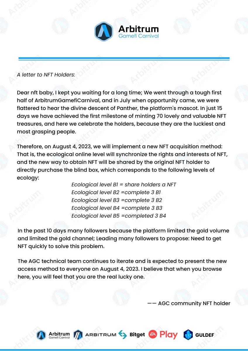 ARBGAMEFI's tweet photo. ♨️This is great news for the platform

#Arbitrum #Gamefi #NFT #AGC https://t.co/5VgsEKkGOM