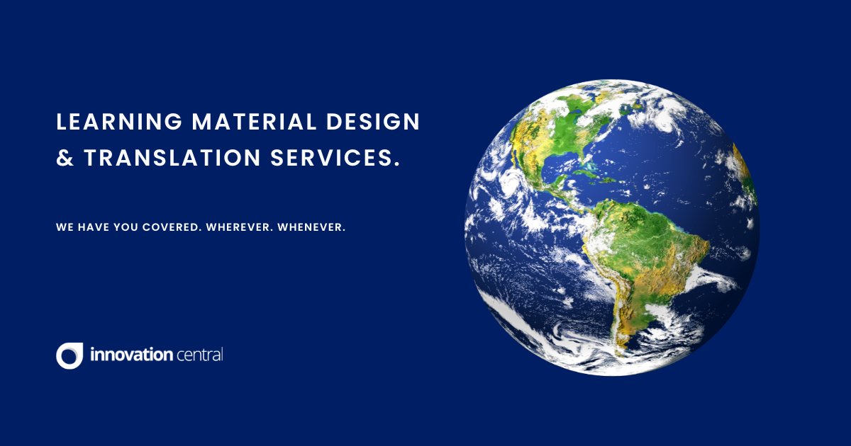 Innovation Central has designed materials for a range of global brands and offers a complete translation service. 

Give us a call. We have you covered wherever you are located. 

📍 Find us linkedin.com/company/innova…

#learningmaterials #learningdesign #learningcontent