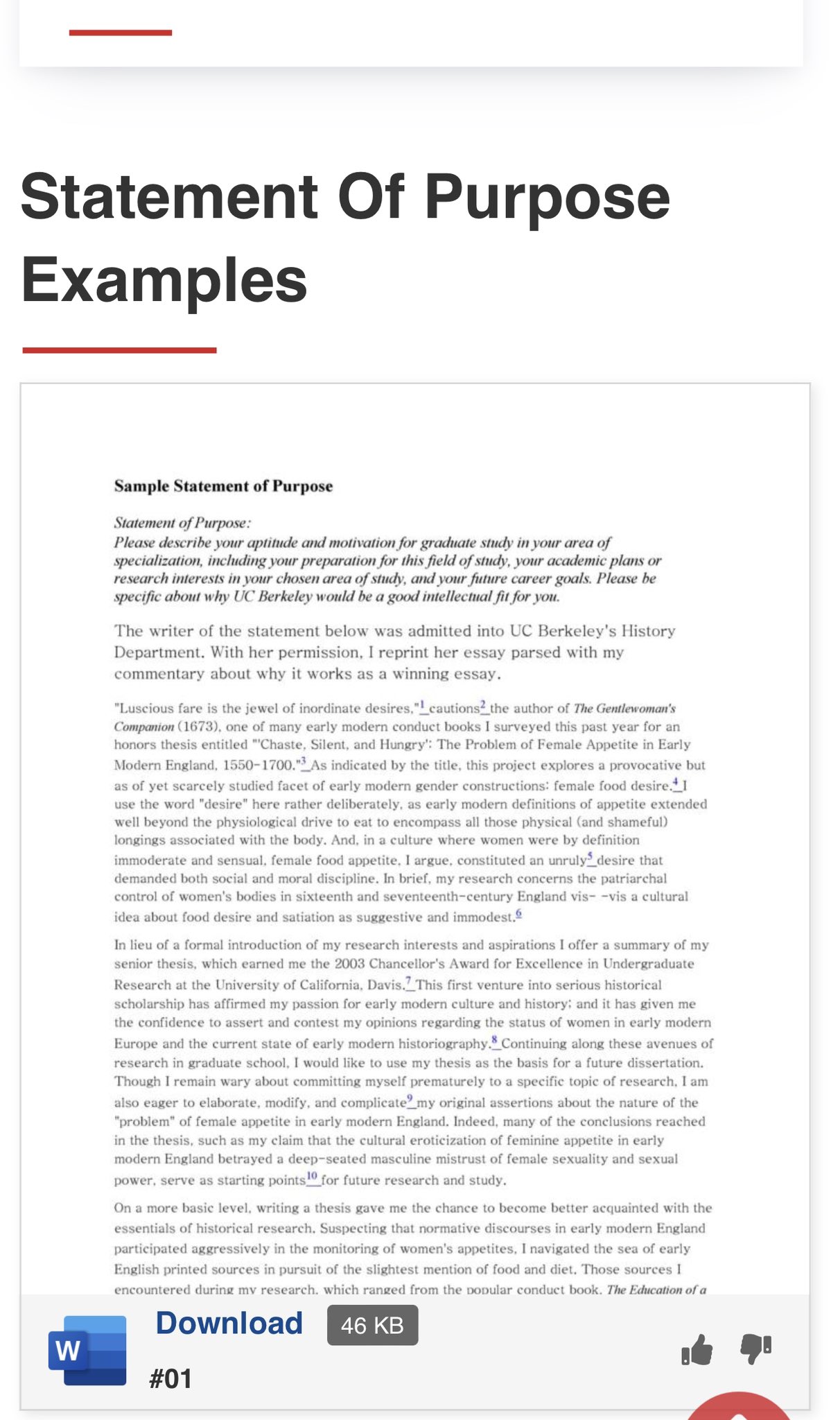 Statement Of Intent For Graduate School Examples