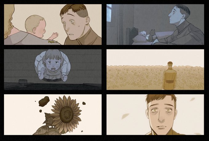 After a year break, I'm back to working on my comic again!   To celebrate 100k on Instagram/twitter, Field of Sunflowers first chapter will be uploaded on Webtoons, stay tuned! 🌻