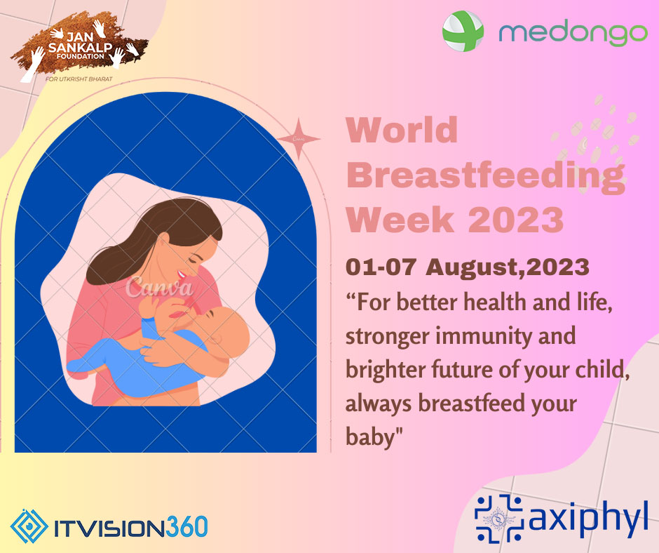 JansankalpF's tweet photo. “On the occasion of World Breastfeeding Week, let us inspire every mother to breastfeed her child as that is the most precious gift a mom can give her child.”
#jansankalp #breastfeedingweek #medongo 
@krishnammagaru @AnandDasari @neerasingh11 https://t.co/PN7PSNDF7z