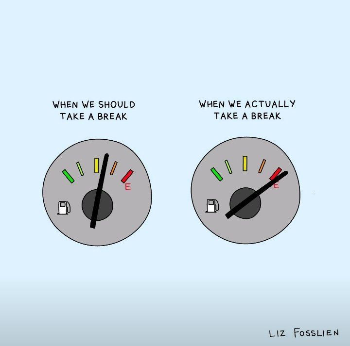 El modo “siempre on” forma parte de nosotros, implica acción y nos gusta, pero necesitamos también de tiempo para hacer una #pausa porque:
⏸ Forma parte del nuestro ciclo de renovación vital

⏸ Nos permite estar menos “reactivos” y actuar con mayor sabiduría.

¡Buena pausa!